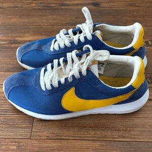 Nike Blue and Yellow Athletic Shoes